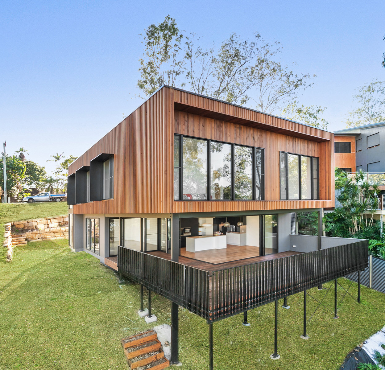 Narrow & Sloping Blocks | Brisbane Home Designs - Breezeway House